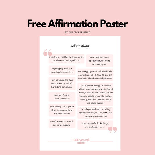 Free Affirmation Poster